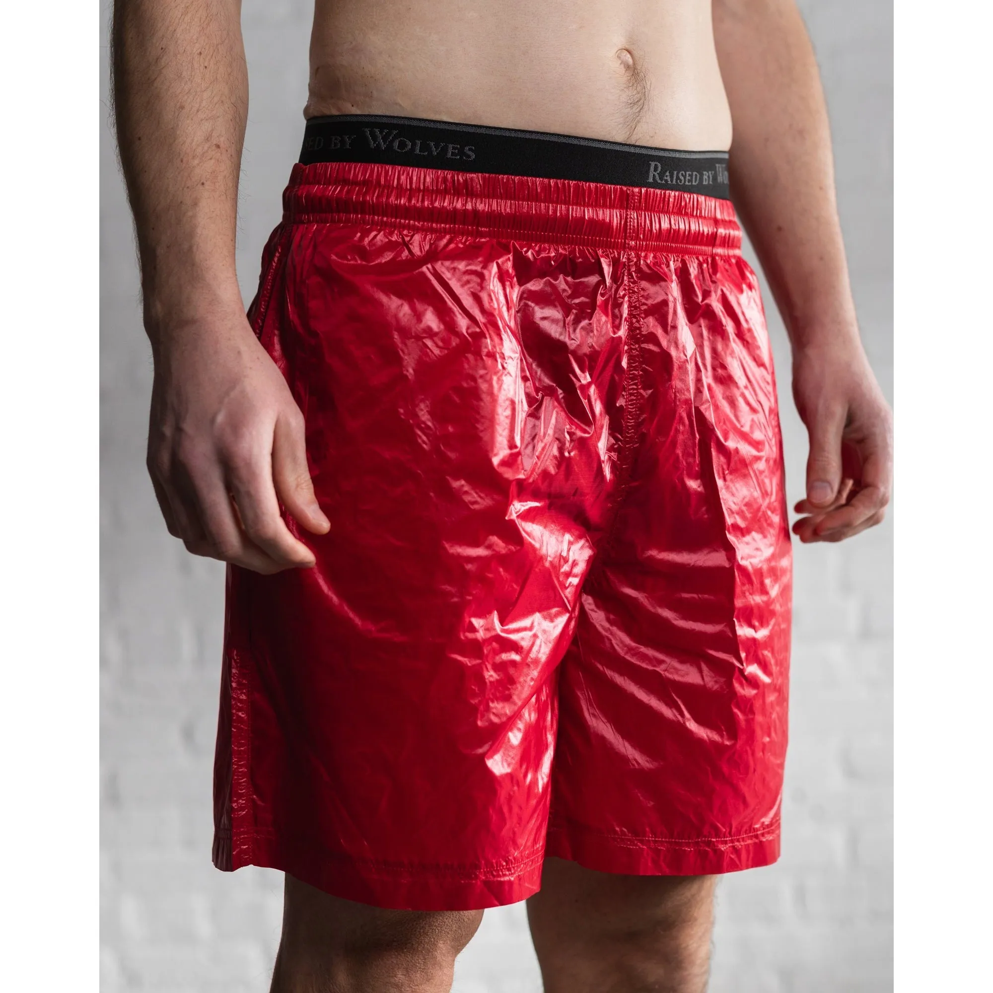 Raised By Wolves Ultralight Ripstop Shorts Red