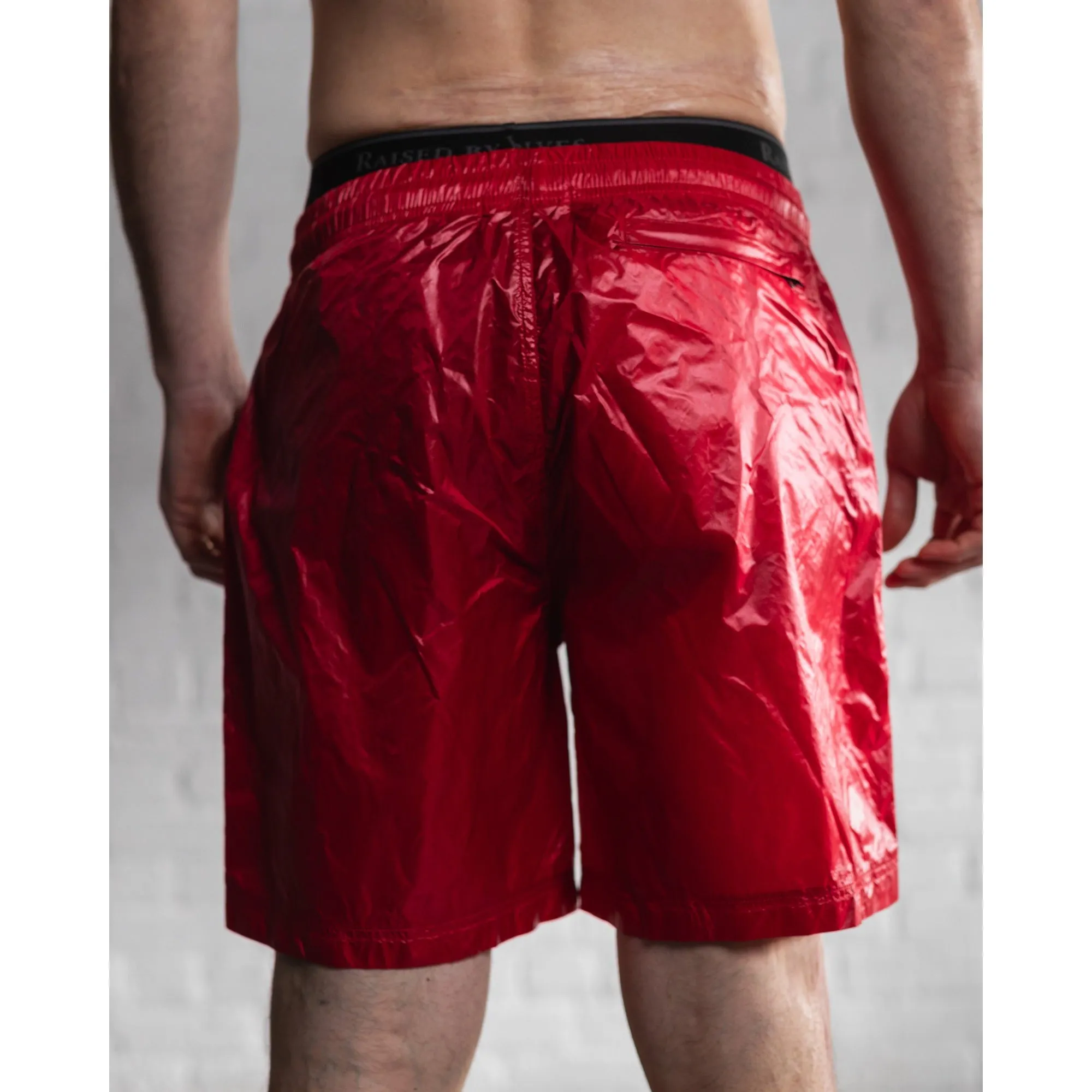 Raised By Wolves Ultralight Ripstop Shorts Red