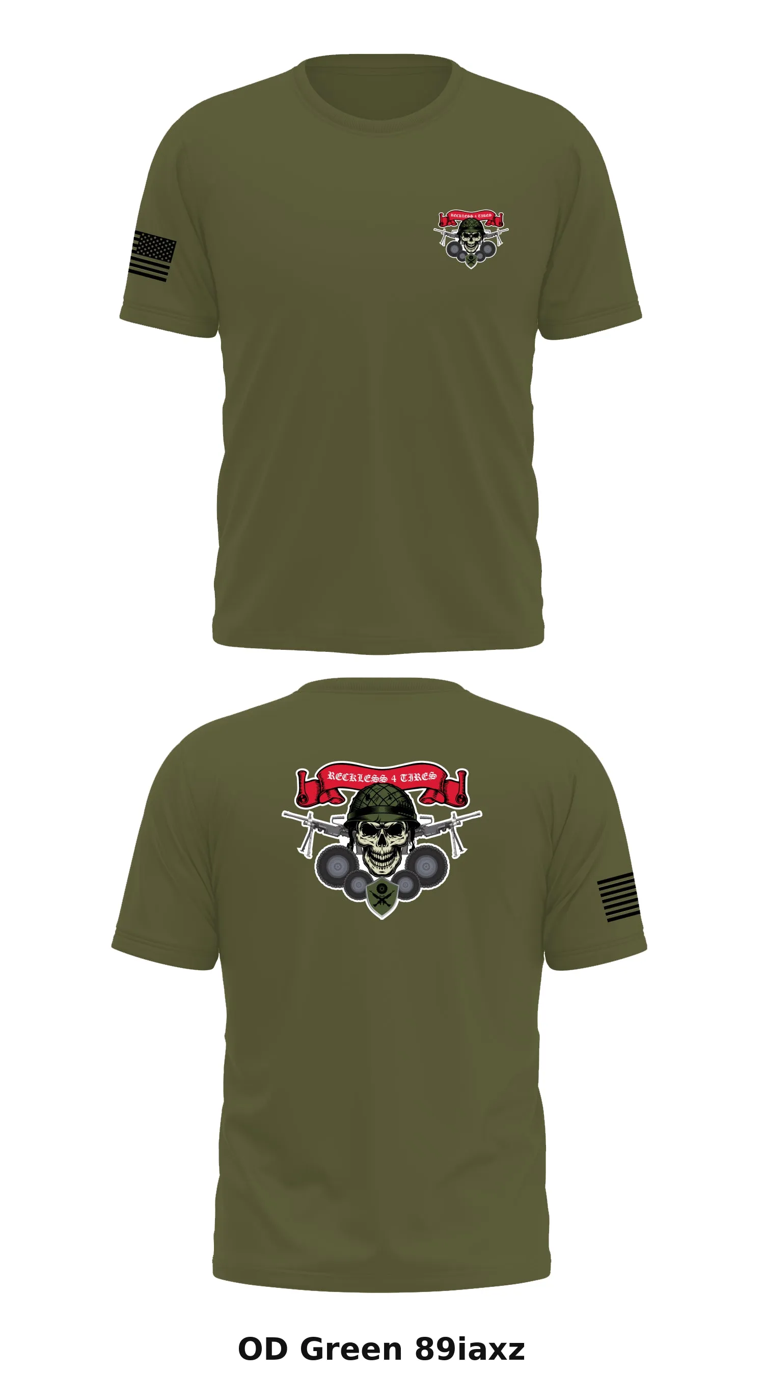 Reckless 4 Tires Store 1 Core Men's SS Performance Tee - 89iaxz