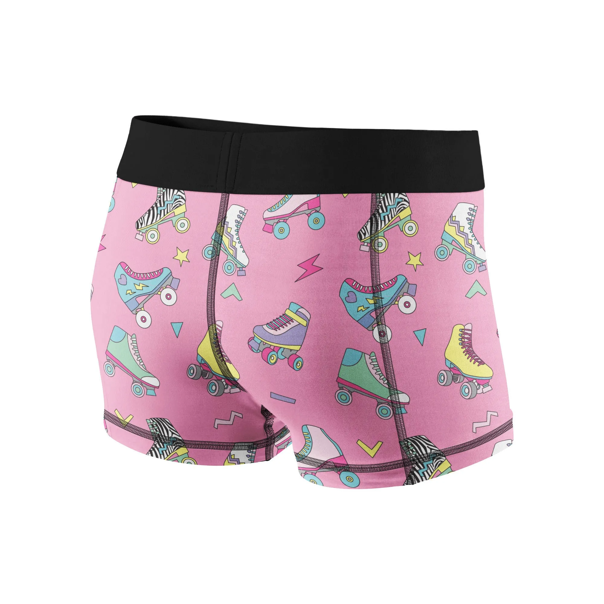Retro Roller Skating Fitness Shorts