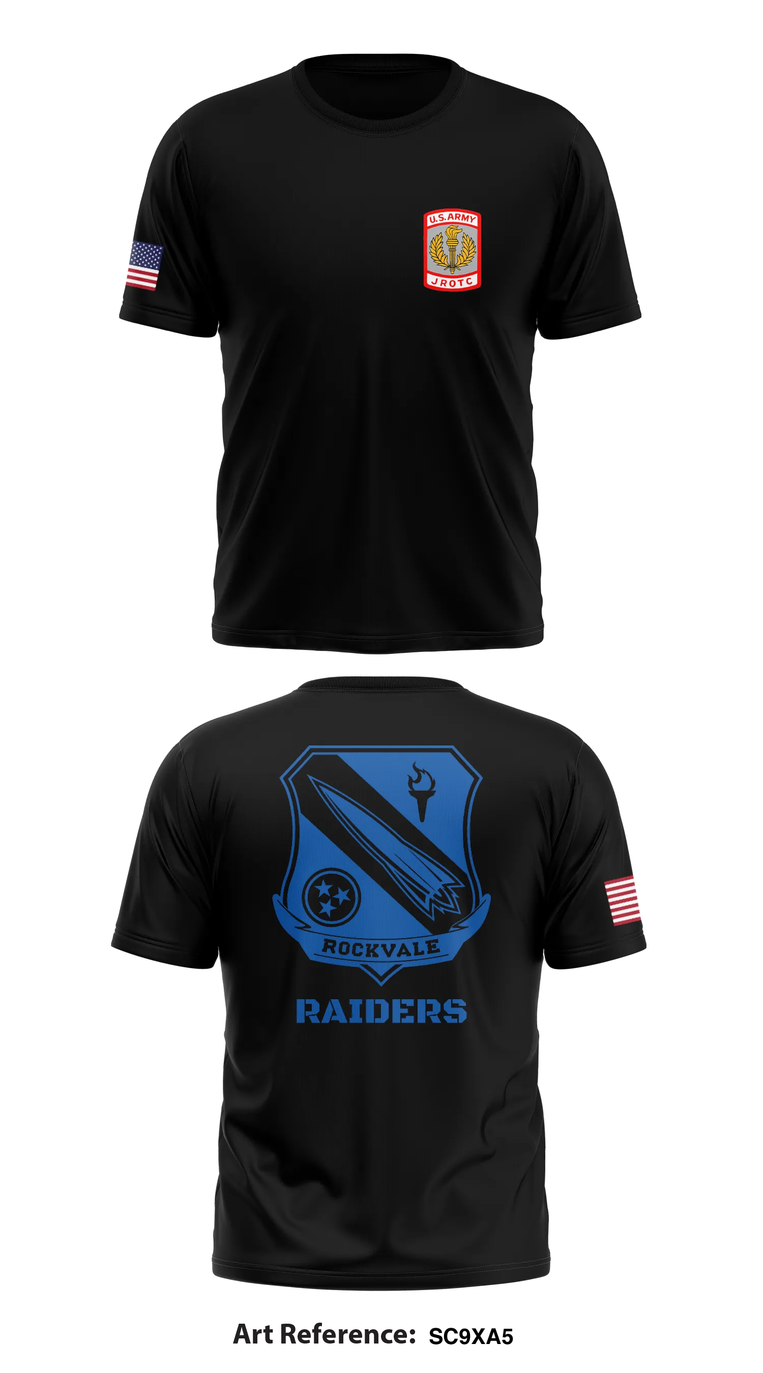 Rockvale Army JROTC Store 1 Core Men's SS Performance Tee - sc9Xa5