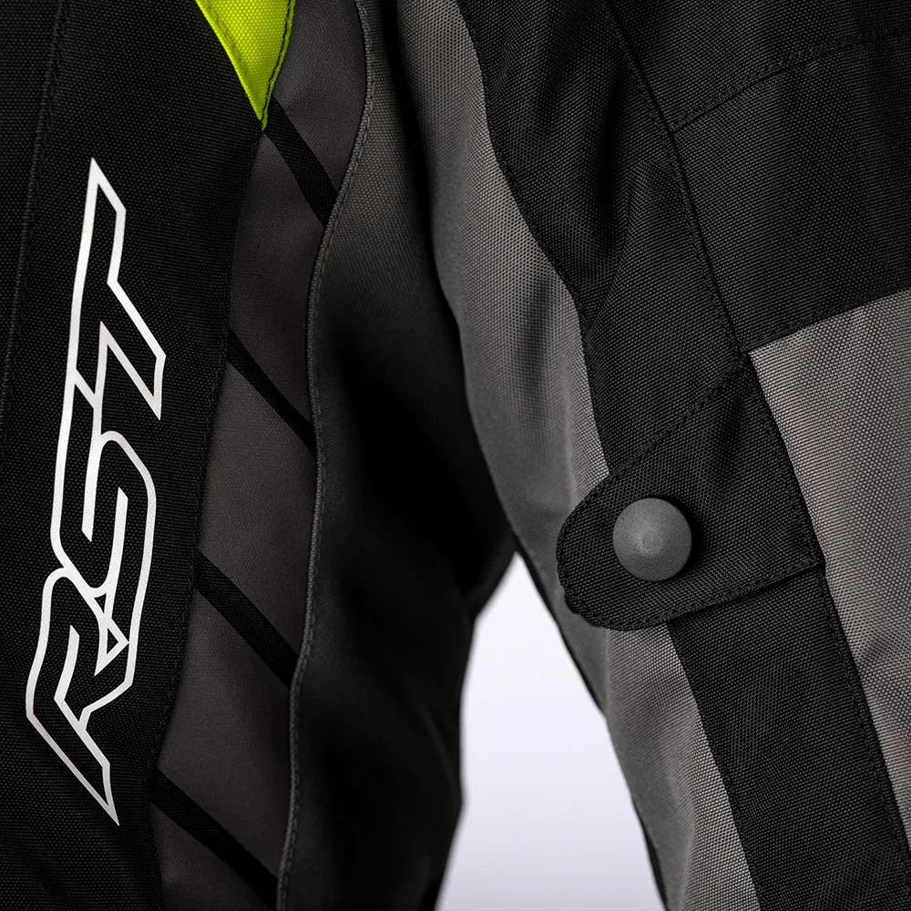 RST ALPHA 5 CE TEXTILE JACKET [BLACK/FLO YELLOW]