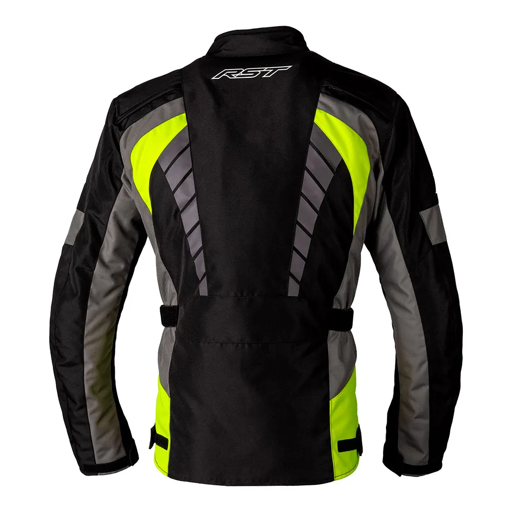 RST ALPHA 5 CE TEXTILE JACKET [BLACK/FLO YELLOW]