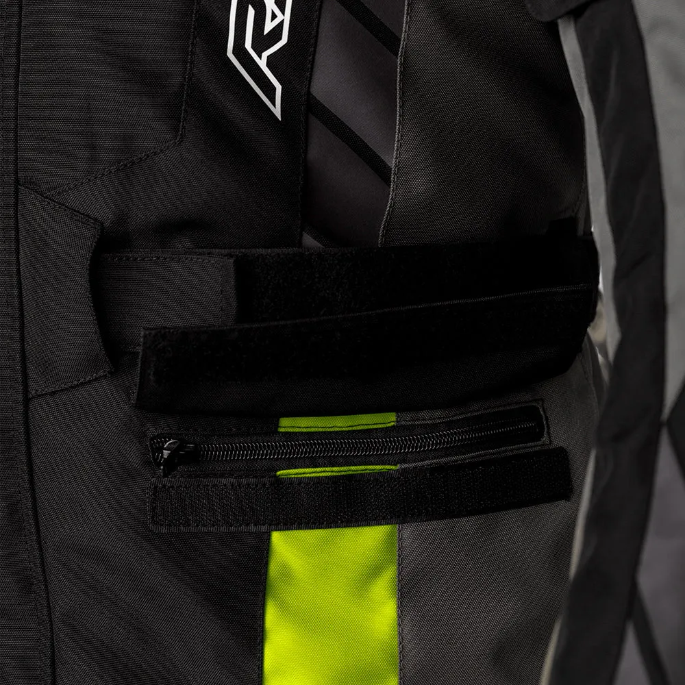 RST ALPHA 5 CE TEXTILE JACKET [BLACK/FLO YELLOW]