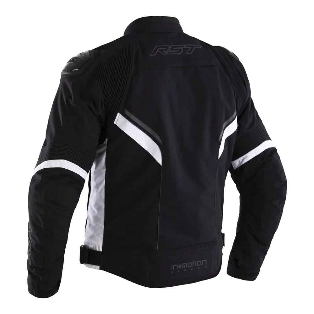 RST Sabre Airbag Textile Jacket Black / White