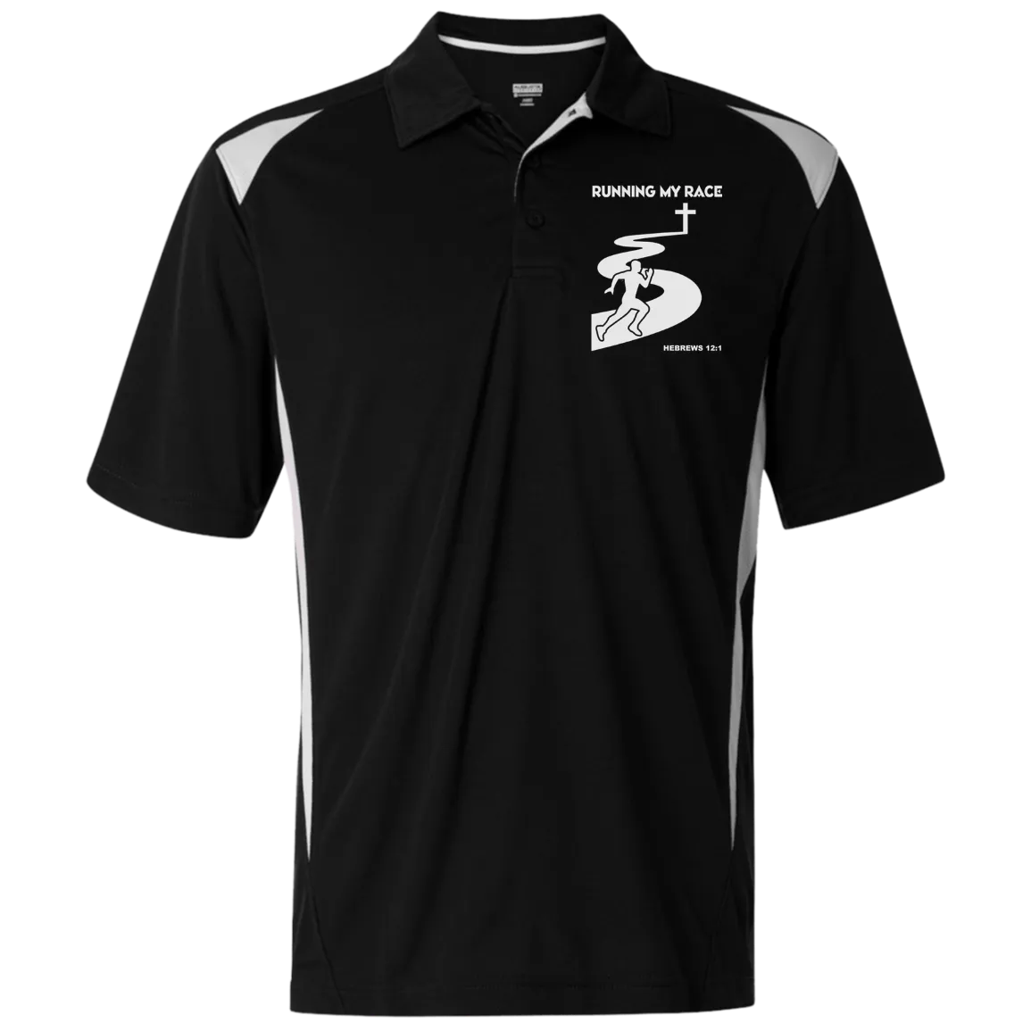 Running My Race Men’s Colorblock Performance Polo