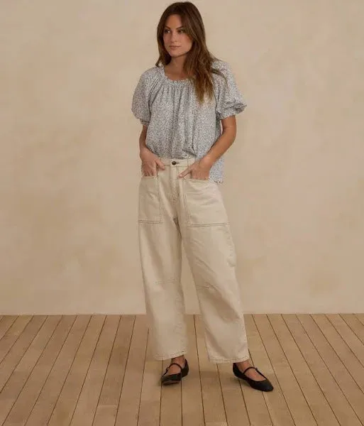 SALE - RYLEE   CRU BARREL PANT | NATURAL