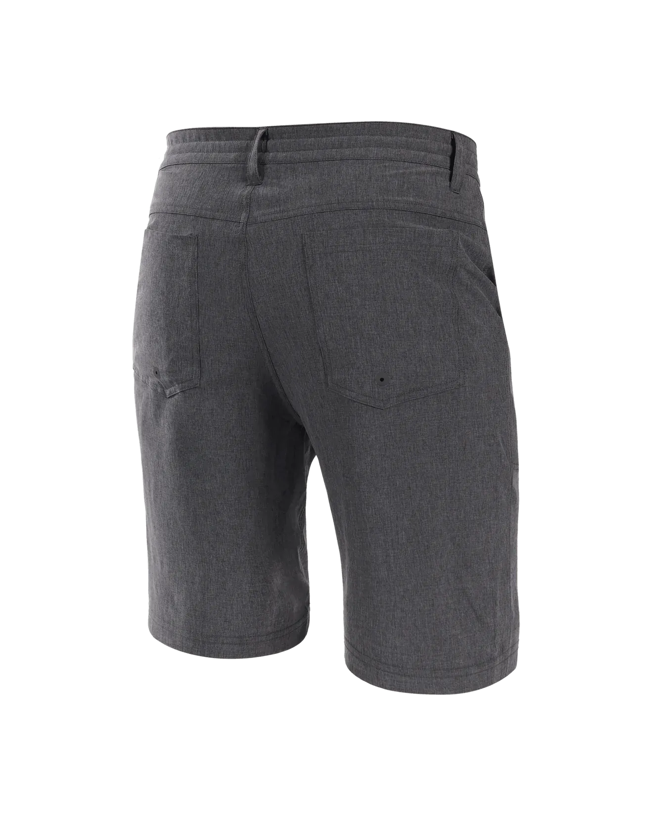 Saxx Mens Land To Sand 2N1 Hybrid 9" Short - Black Shade Heather