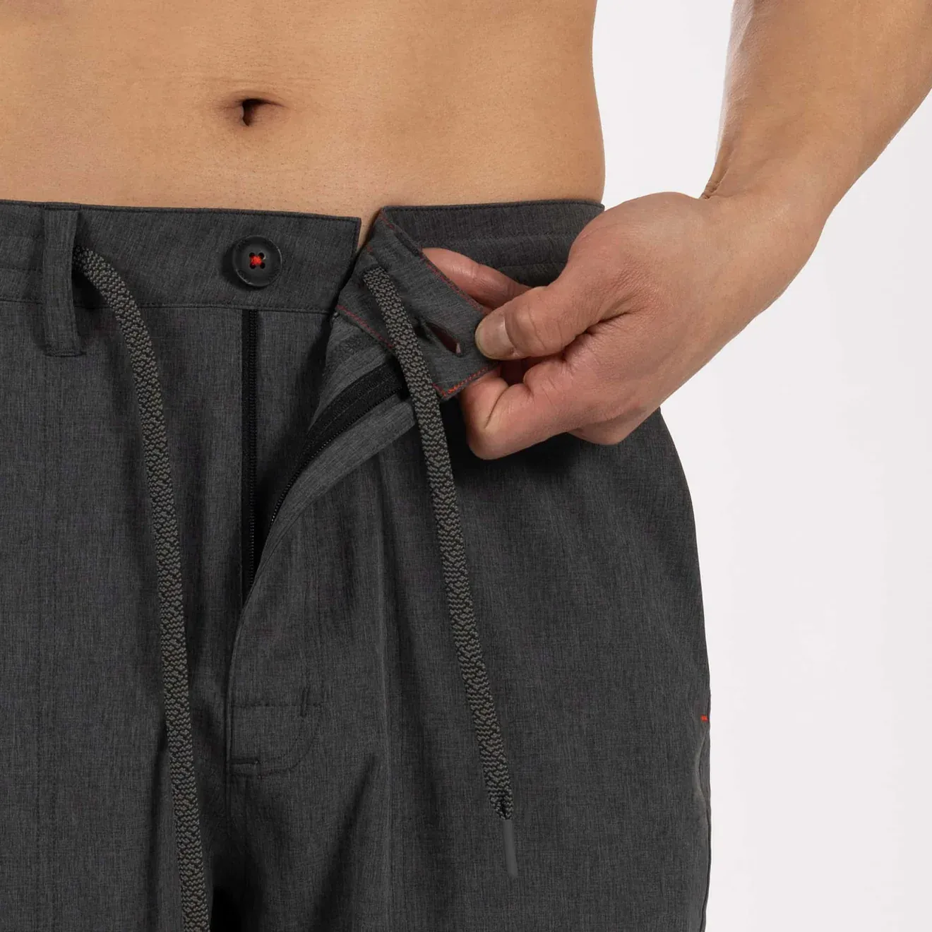 Saxx Mens Land To Sand 2N1 Hybrid 9" Short - Black Shade Heather