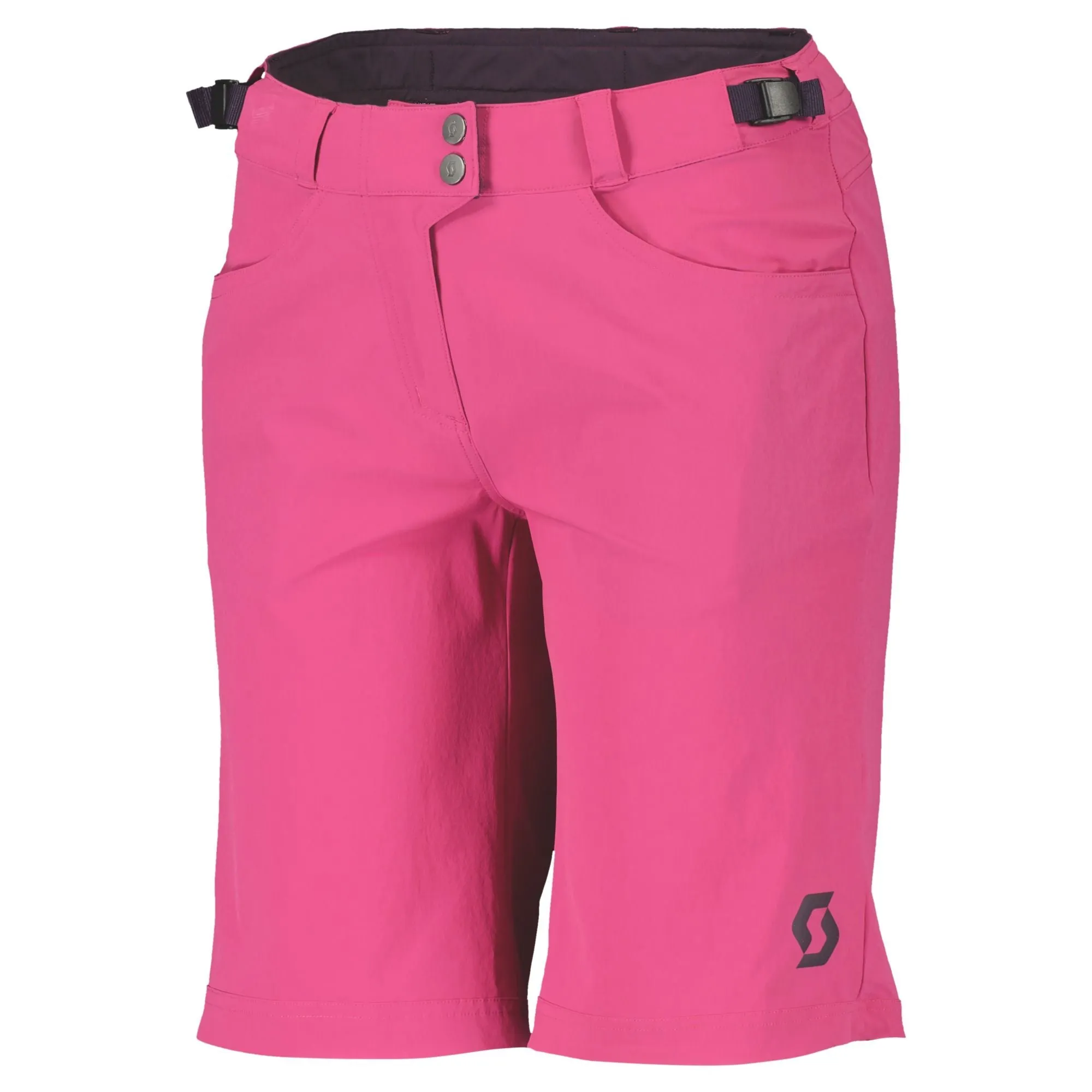 Scott Shorts Mujer W*S Trail Flow W/Pad Carmine Pink