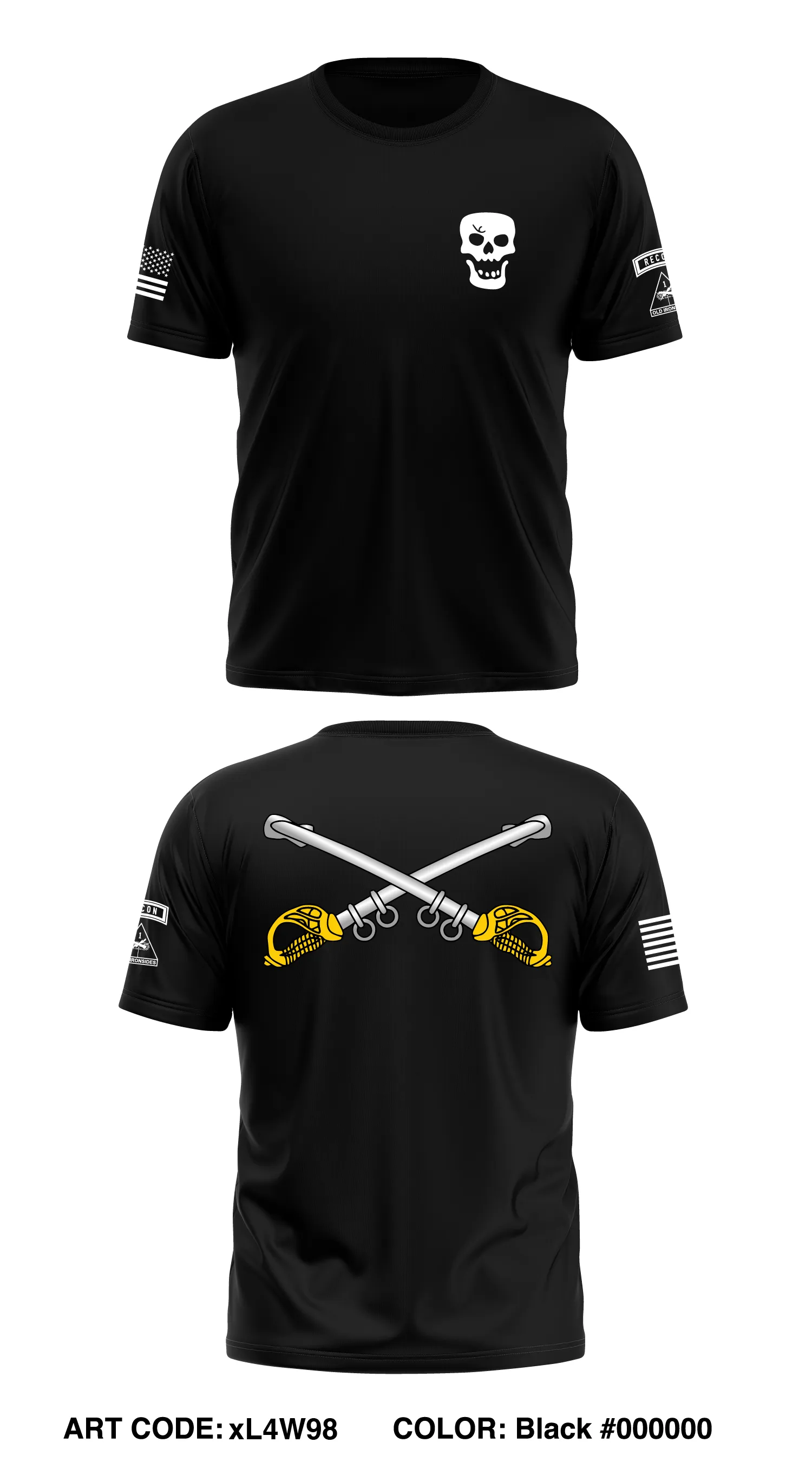 Scout Platoon, 1st Battalion, 37th Armor Regiment Store 1 Core Men's SS Performance Tee - xL4W98