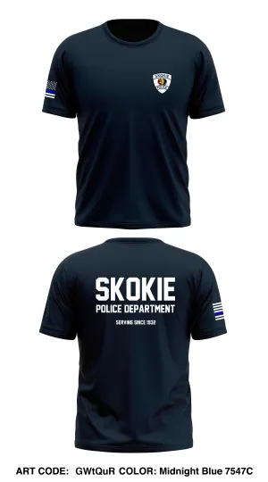 Skokie Police Department Store 1 Core Men's SS Performance Tee - GWtQuR