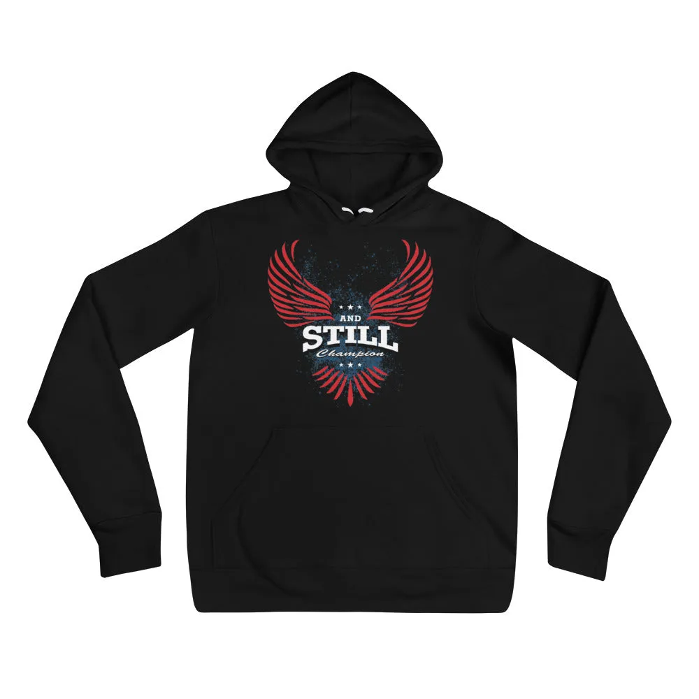 Soaring Champion in white lettering women's pull-over hoodie