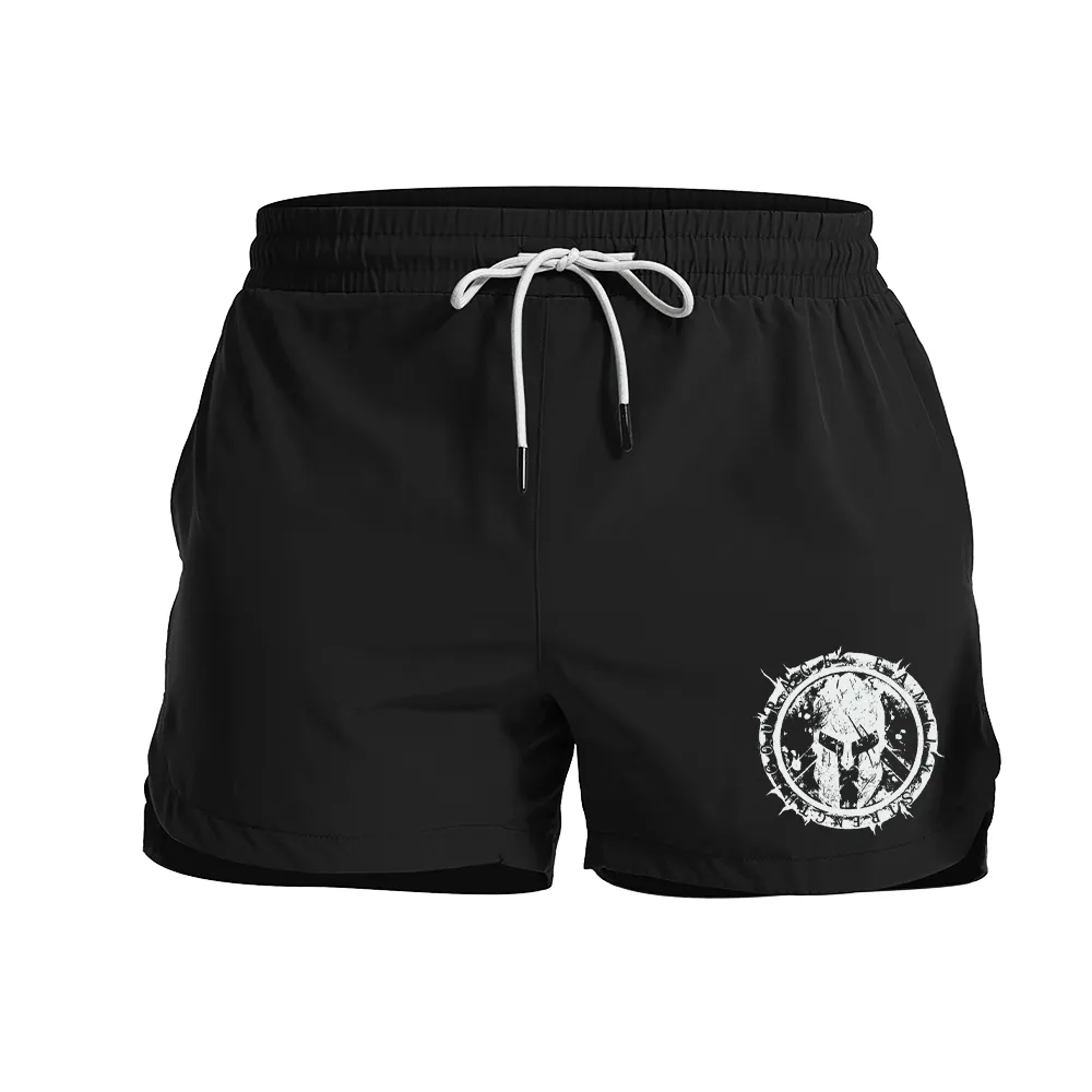 Spartan Helmet Graphic Shorts