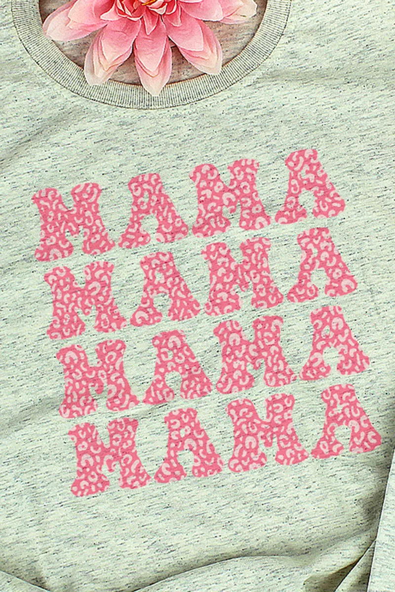 Stacked Cheetah Mom Adult Tri-Blend T-Shirt