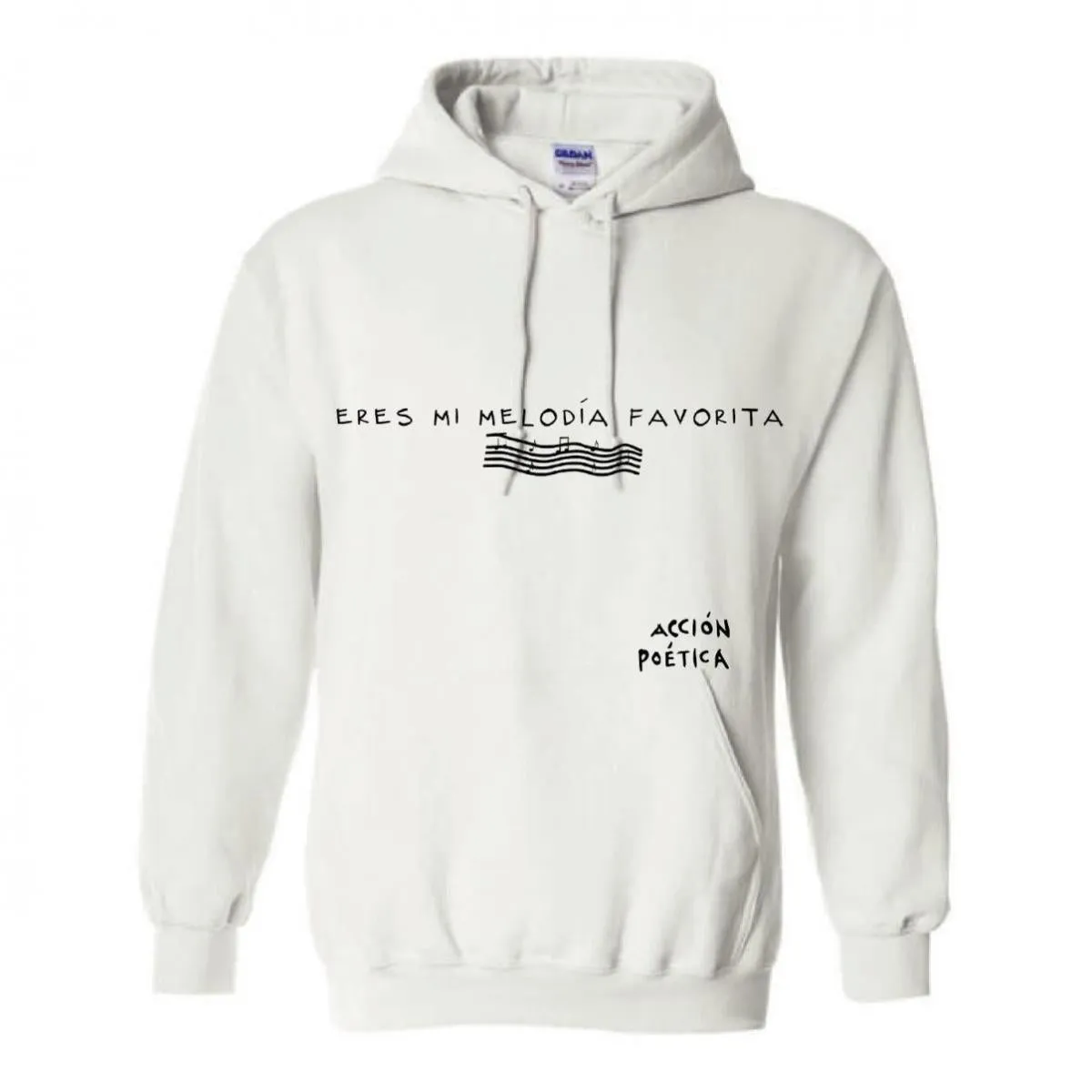 Sudadera Acción Poética Unisex Eres mi melodía favorita