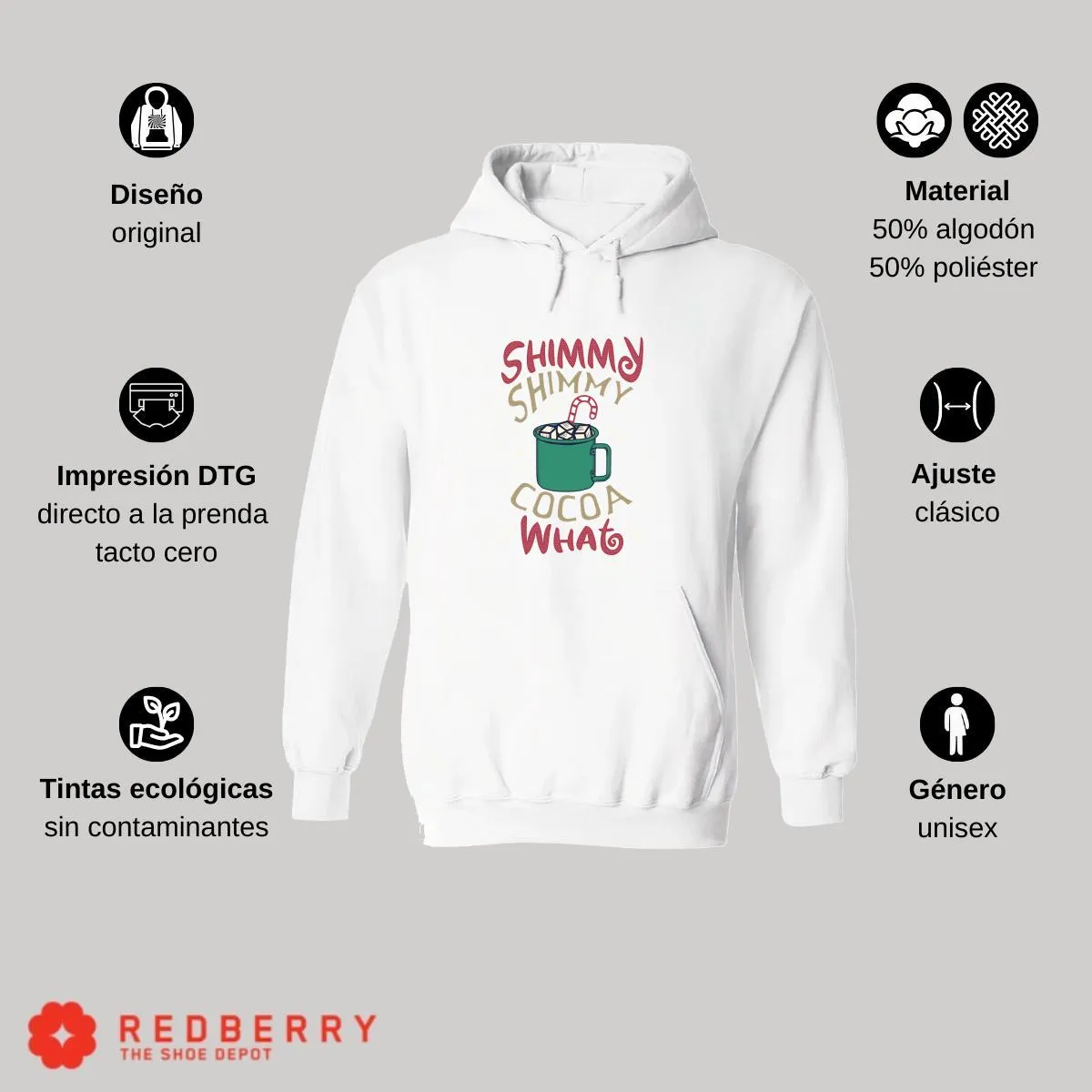Sudadera Deportiva Hombre Navideña Hoodie 005