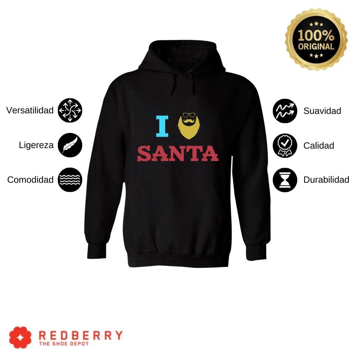 Sudadera Deportiva Hombre Navideña Hoodie 009