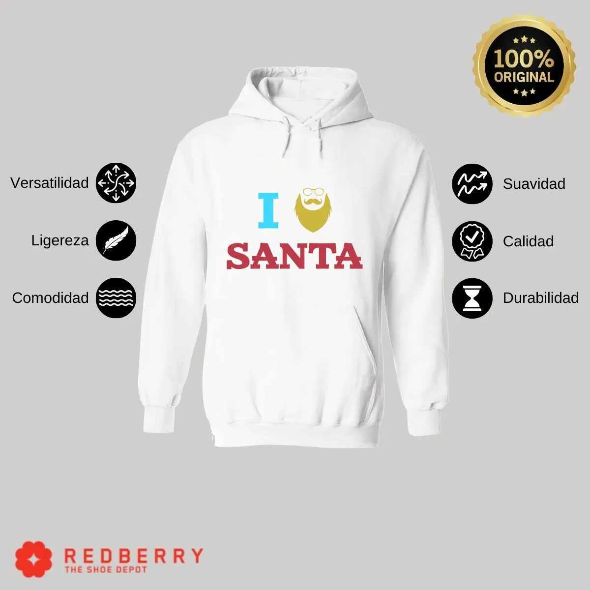 Sudadera Deportiva Hombre Navideña Hoodie 009