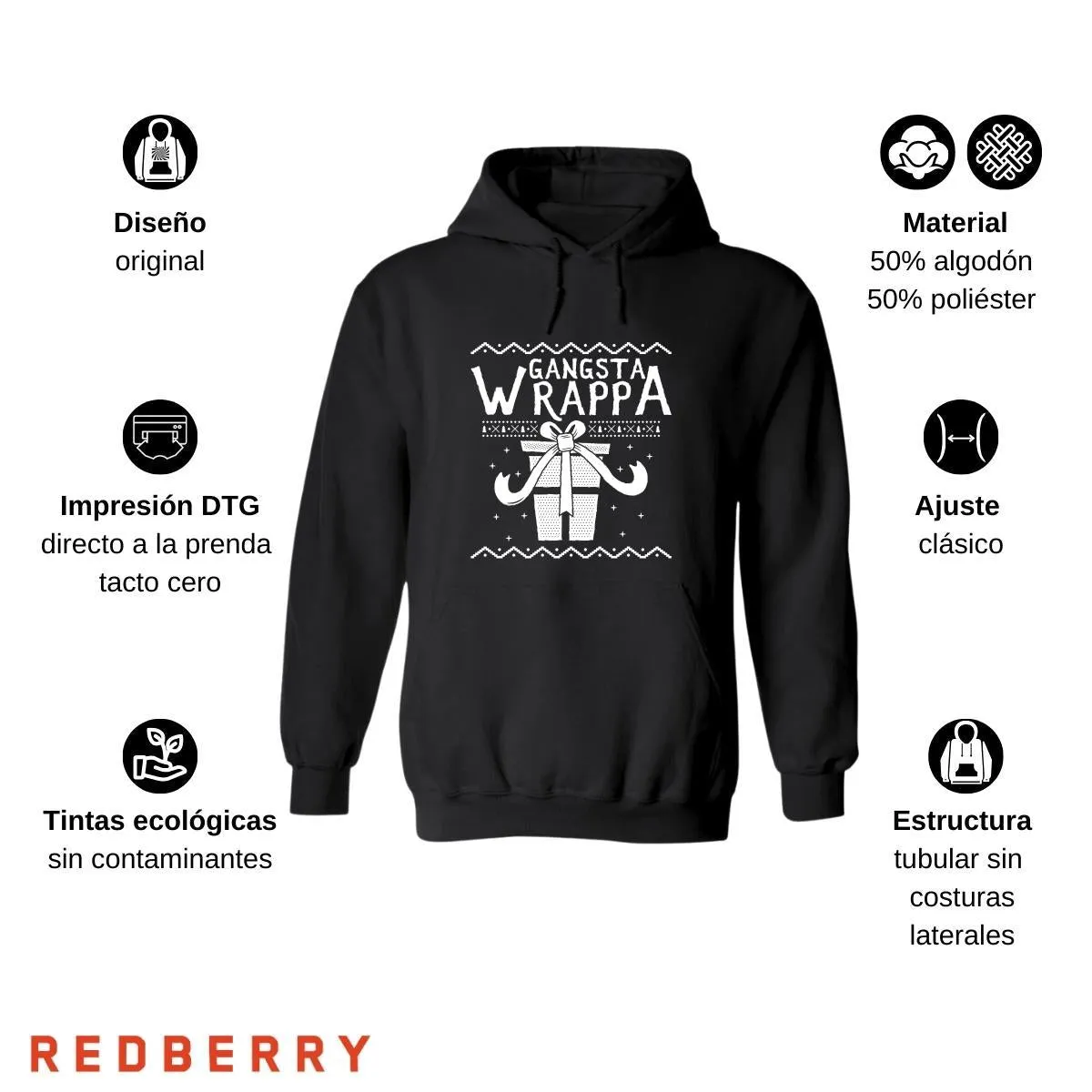 Sudadera Deportiva Mujer Navideña Hoodie 002
