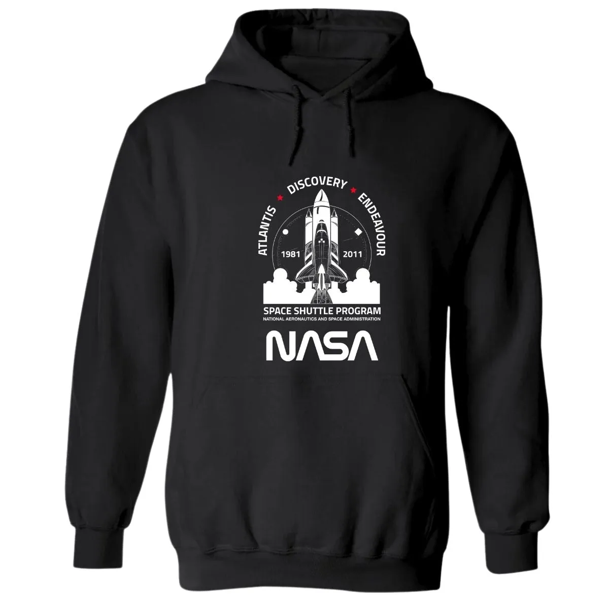 Sudadera Hombre Hoodie Nasa Cohete