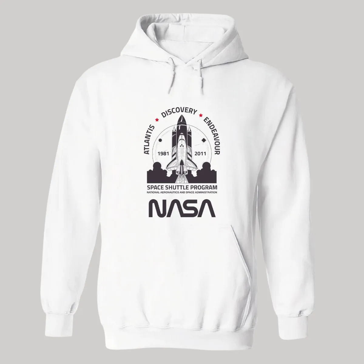 Sudadera Hombre Hoodie Nasa Cohete