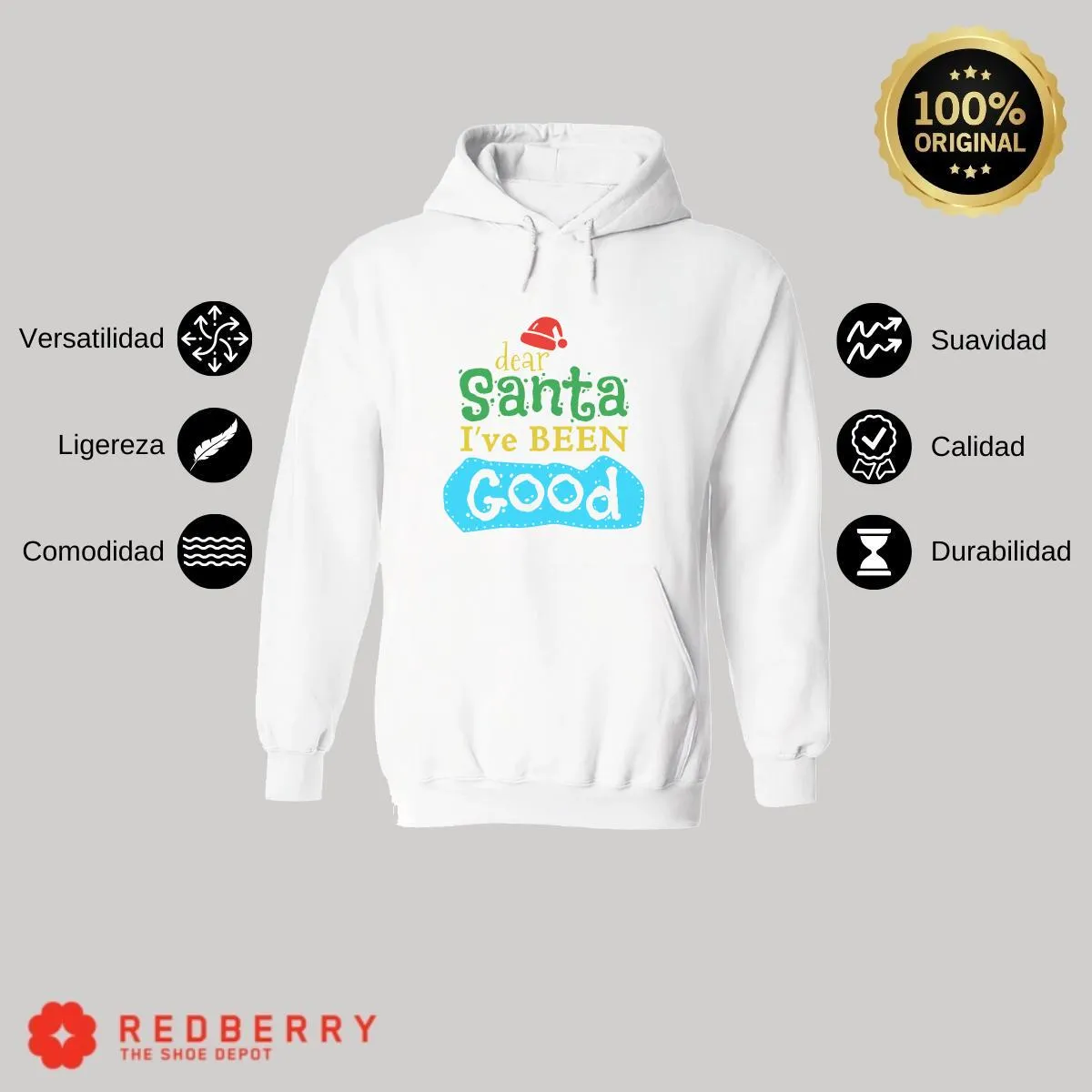 Sudadera Navideña Hombre Deportiva Hoodie 010