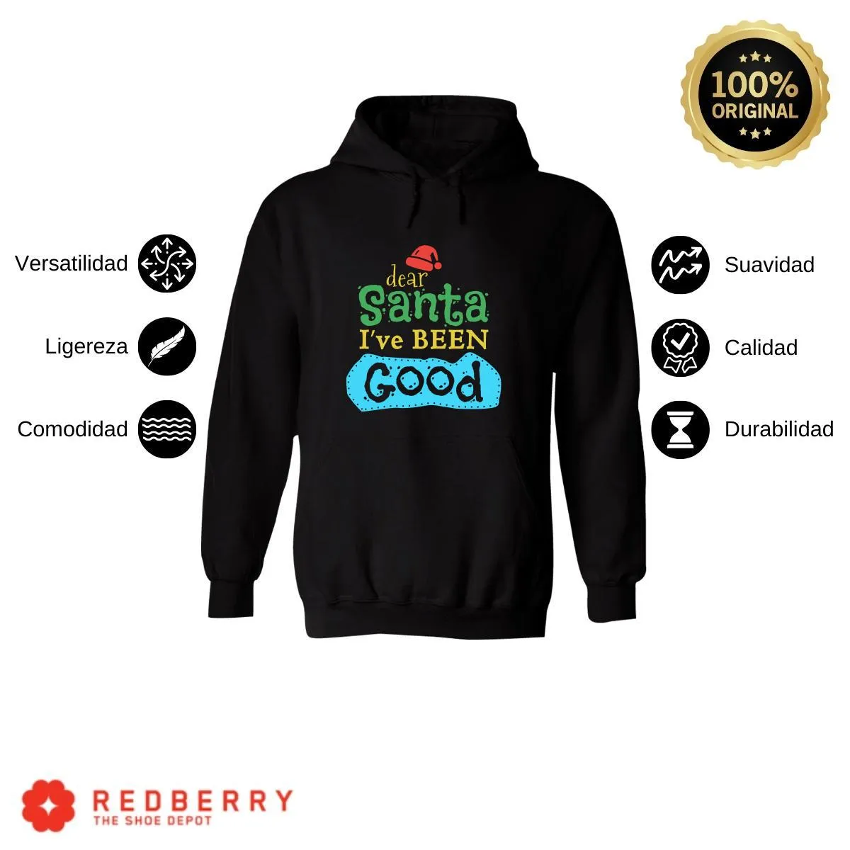 Sudadera Navideña Hombre Deportiva Hoodie 010