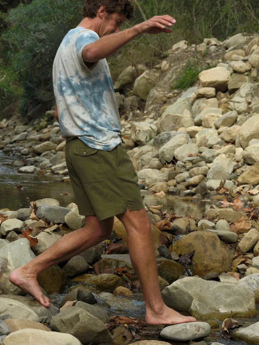 Summer Shorts - Faded Mash Green