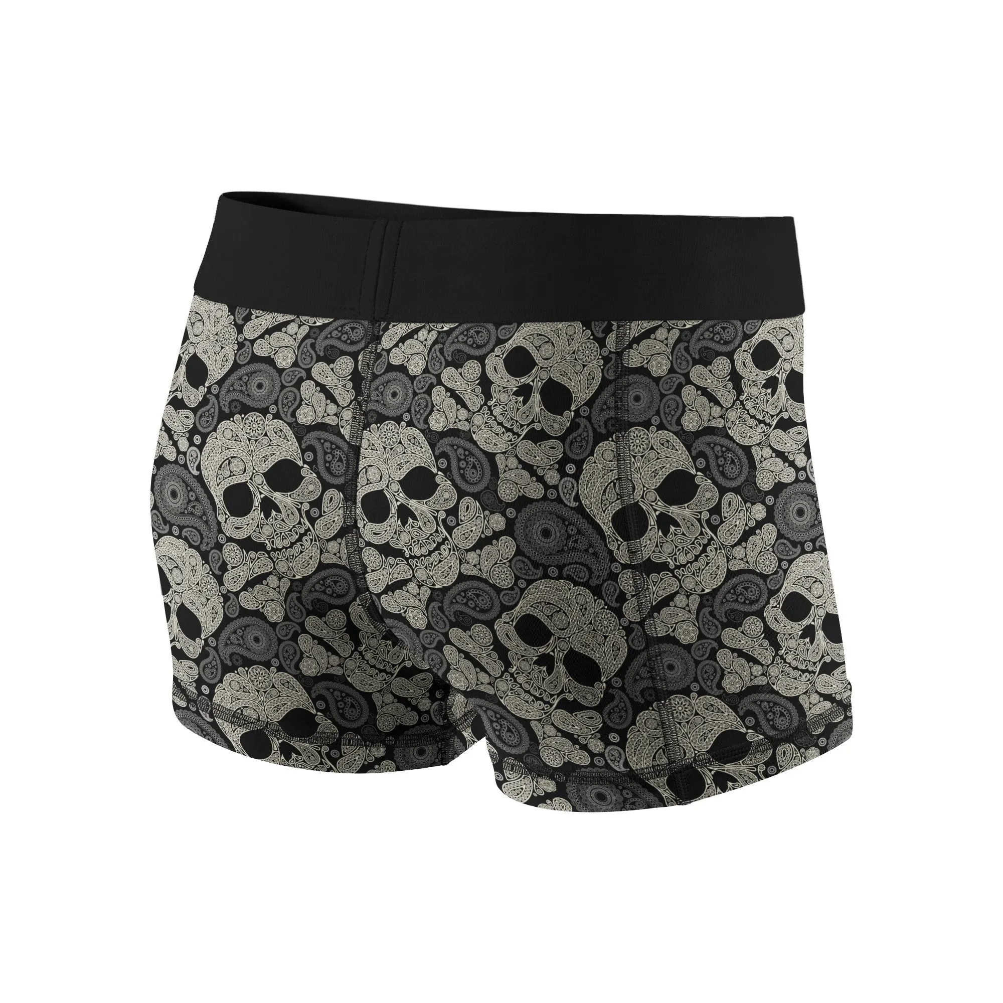 Swirly Skulls Fitness Shorts