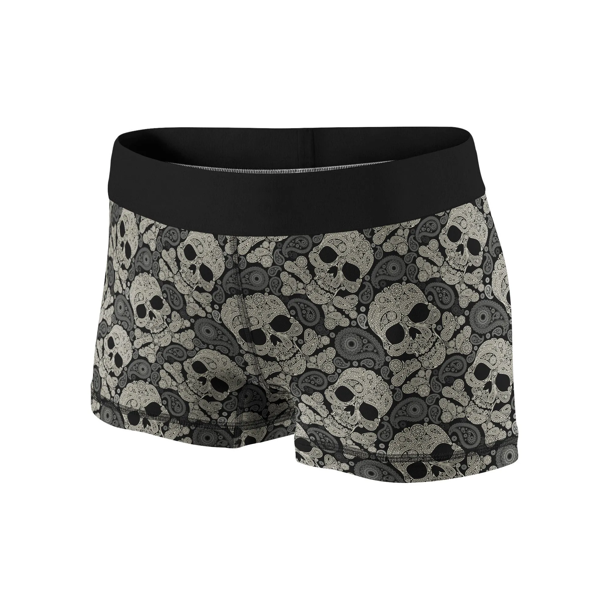 Swirly Skulls Fitness Shorts