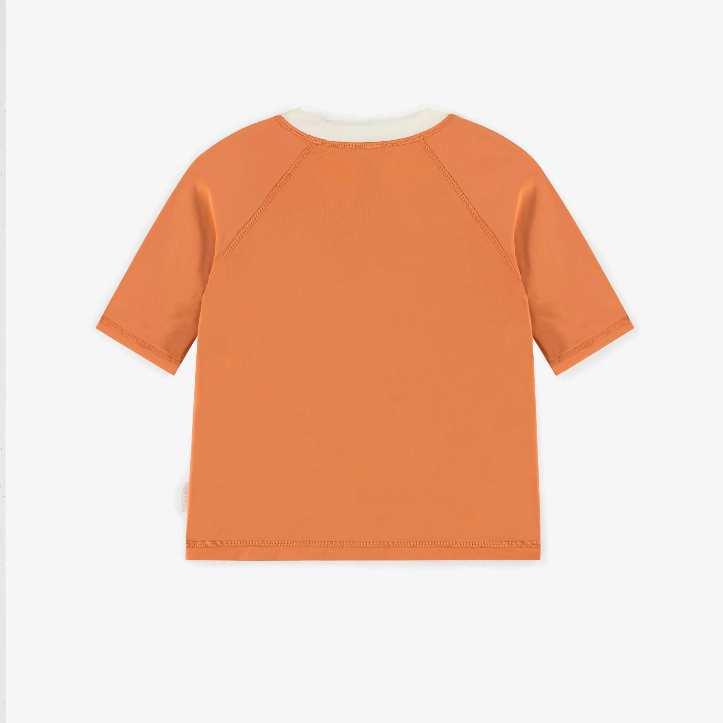 T-shirt de bain orange avec manches aux coudes, bébé || Orange bathing t-shirt with elbow sleeves, baby