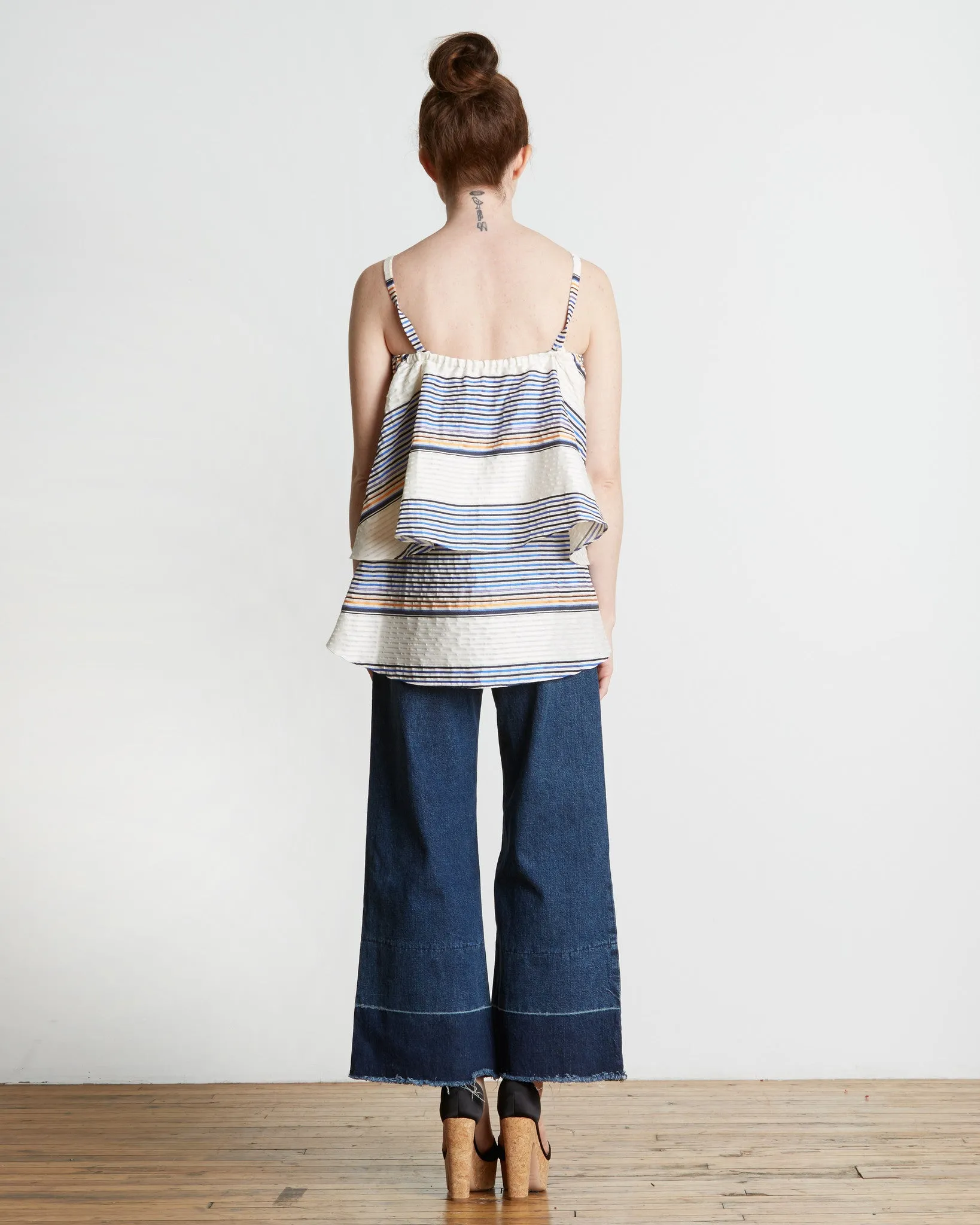 Tanya Taylor Ione Top in Sunset Stripe