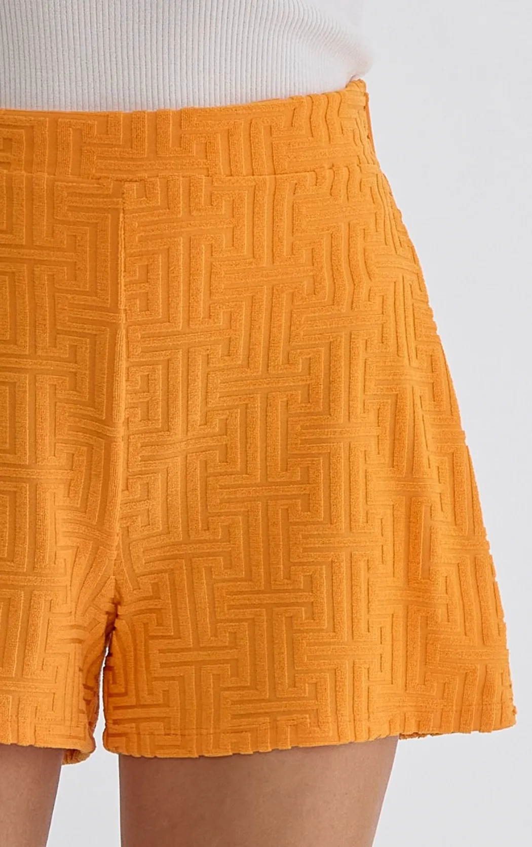 Textured Terry Short Set {Apricot}