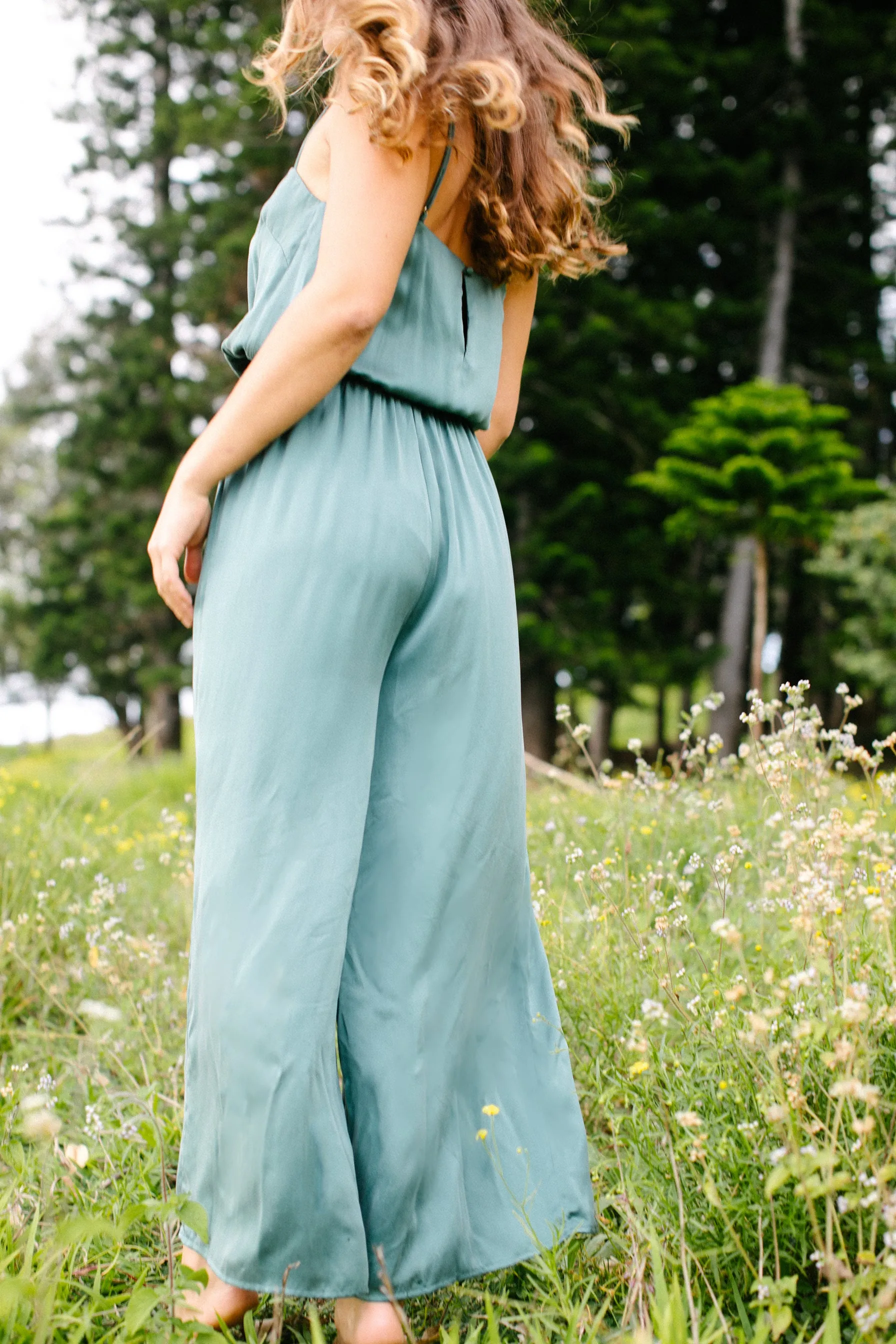 The Green Flowered Milkweed Jumpsuit