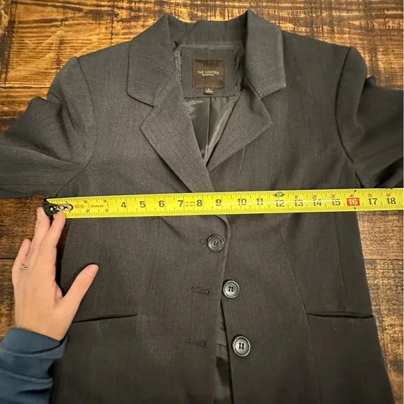 The Limited Dark Gray 3 Button Suit Blazer- Like New