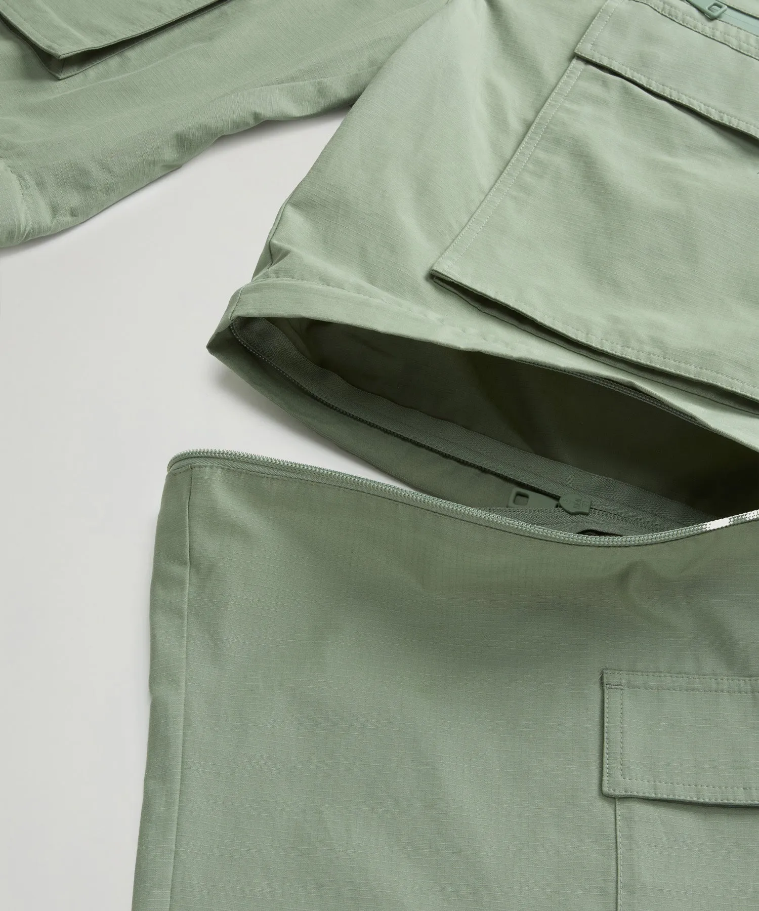 Todd Snyder x Woolrich Zip Pant in Sage