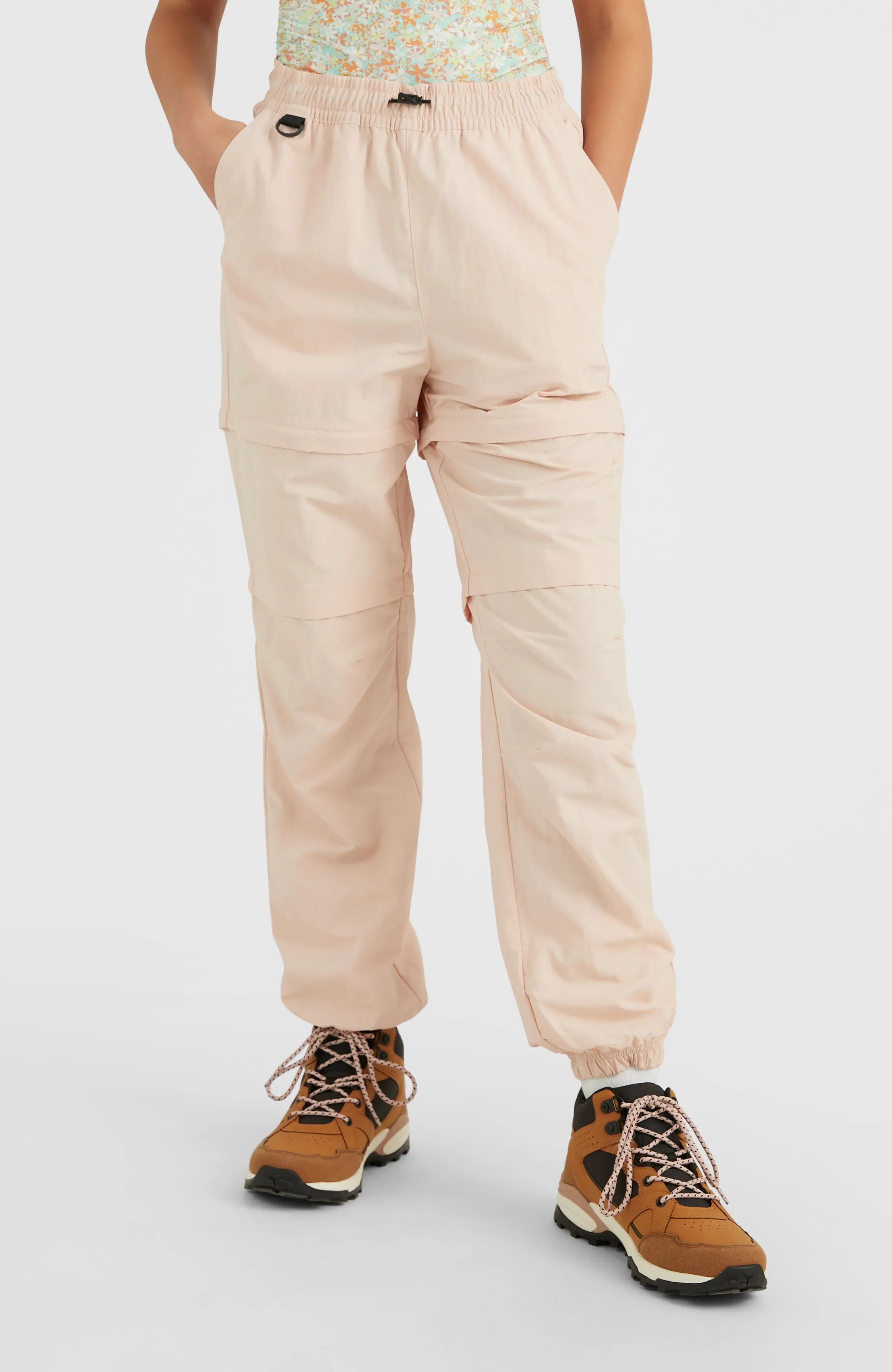 Tour Convertible High Waist Zip Hose | Peach Whip
