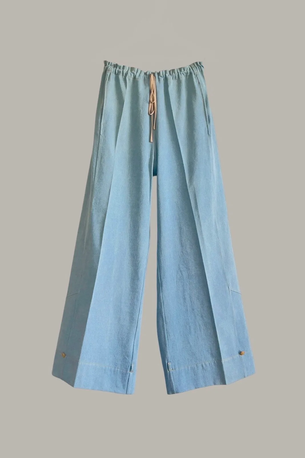 Transformer Trouser Light Blue Washed Indigo Denim