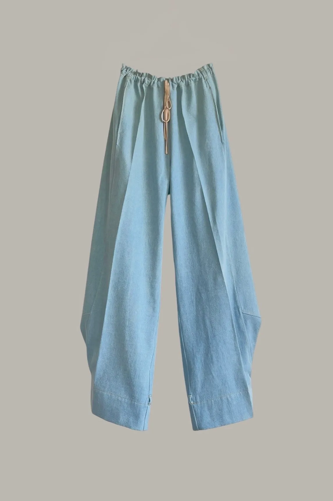 Transformer Trouser Light Blue Washed Indigo Denim
