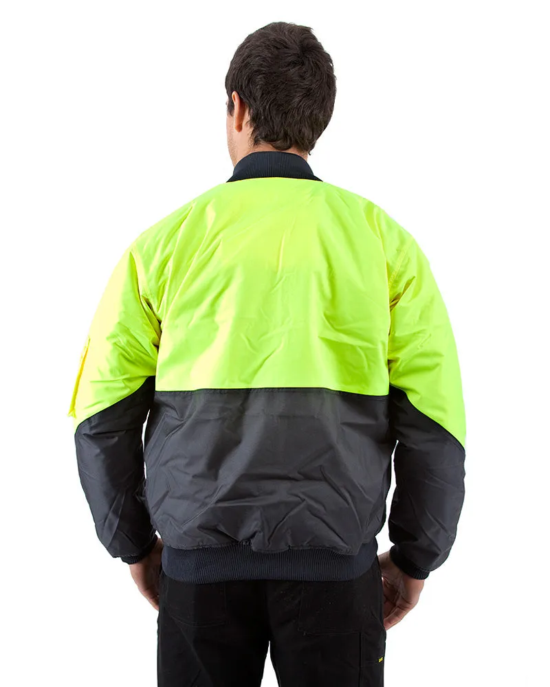 Two Tone Flying Jacket - Yellow/Navy