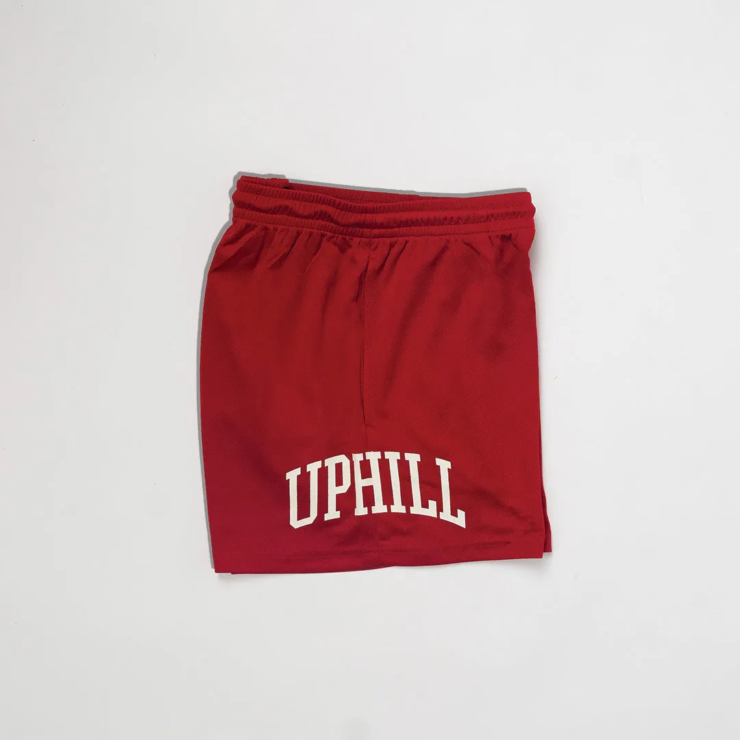 UPHILL BATTLE Shorts Crimson