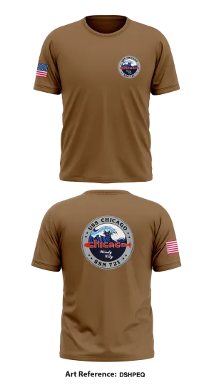 USS Chicago Core Men's SS Performance Tee - DShPEQ