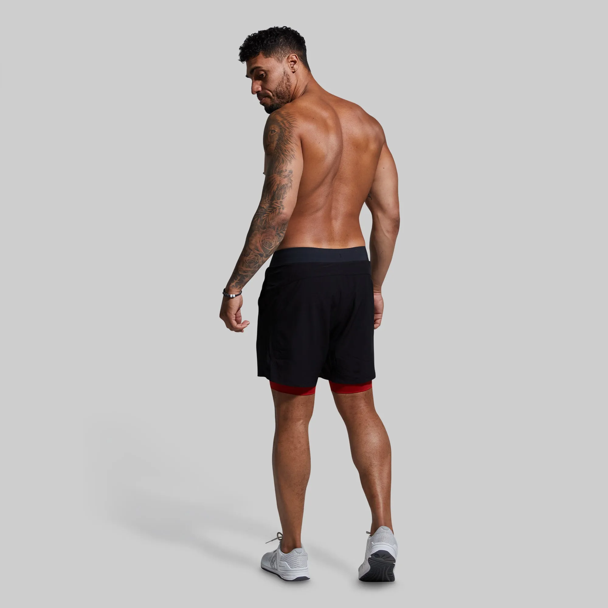 Versatile Short w/ Compression 7" (Thin Red Line Gunmetal)