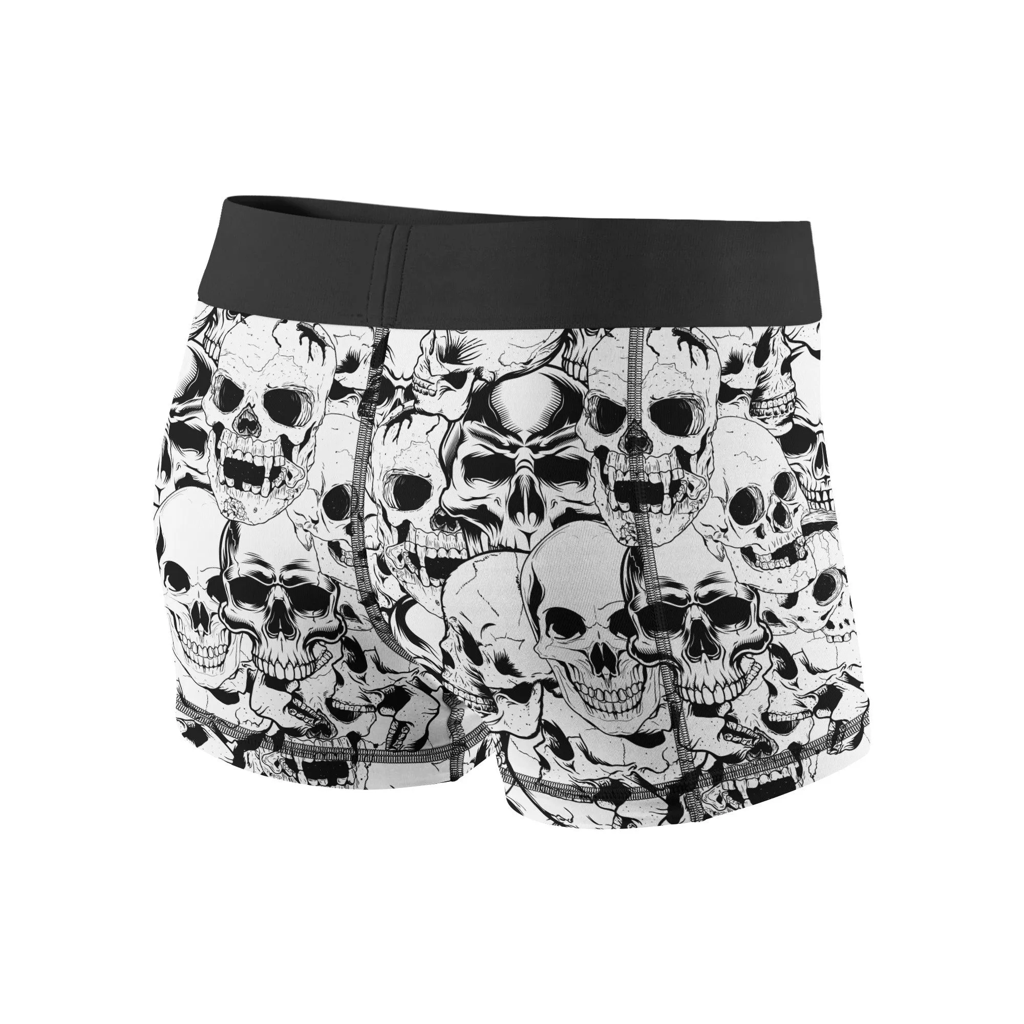 White Skulls Fitness Shorts