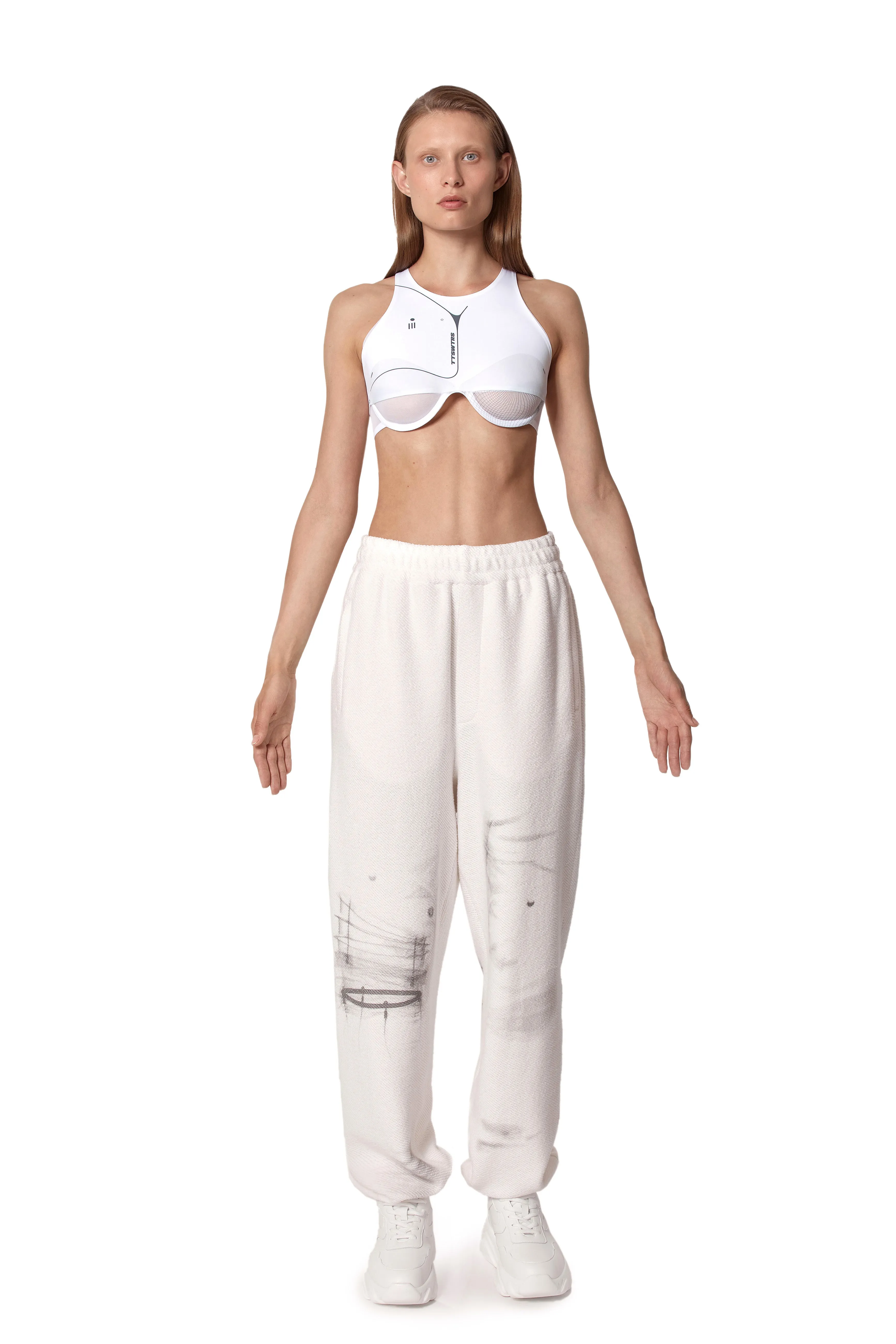 White space suit pants