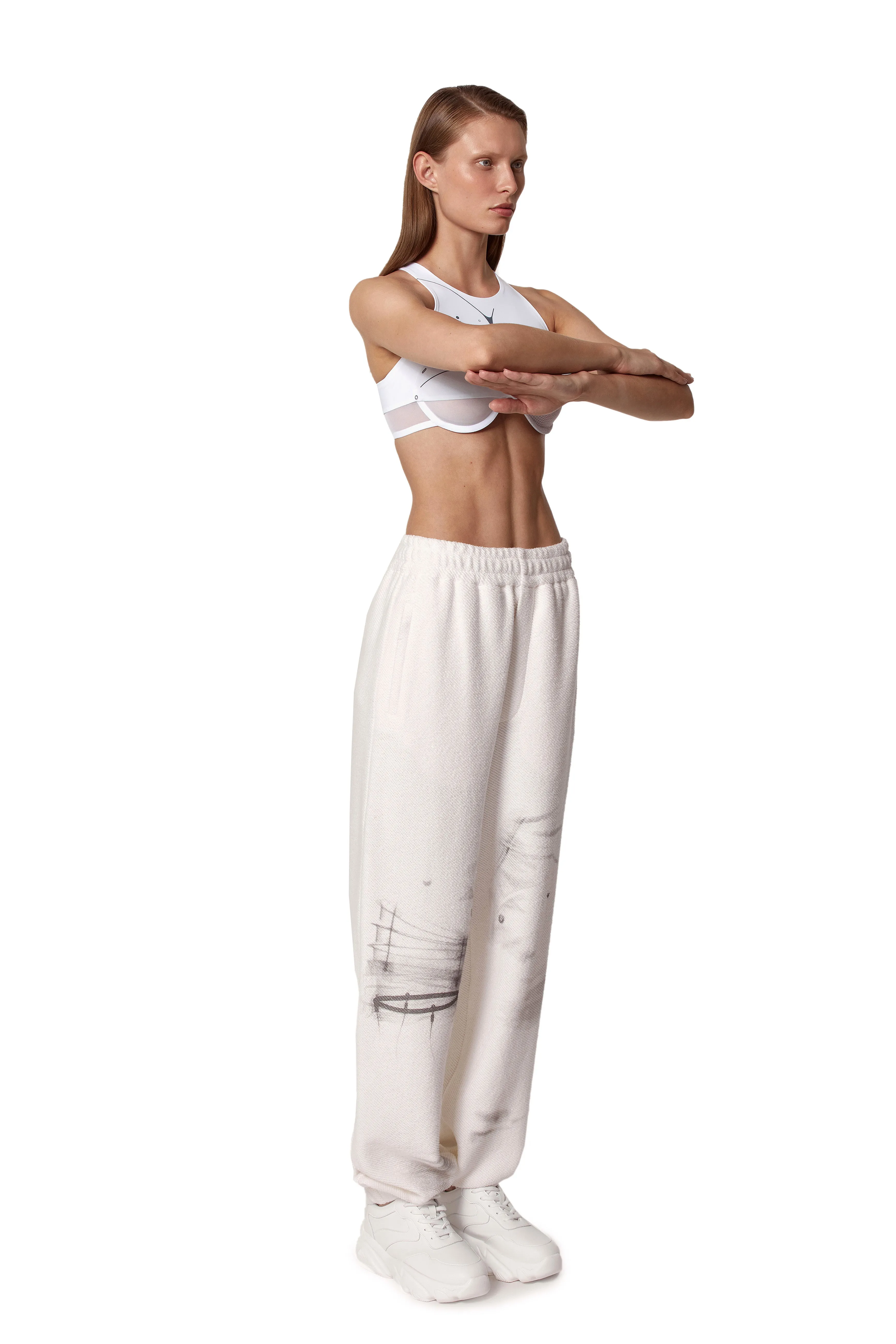 White space suit pants