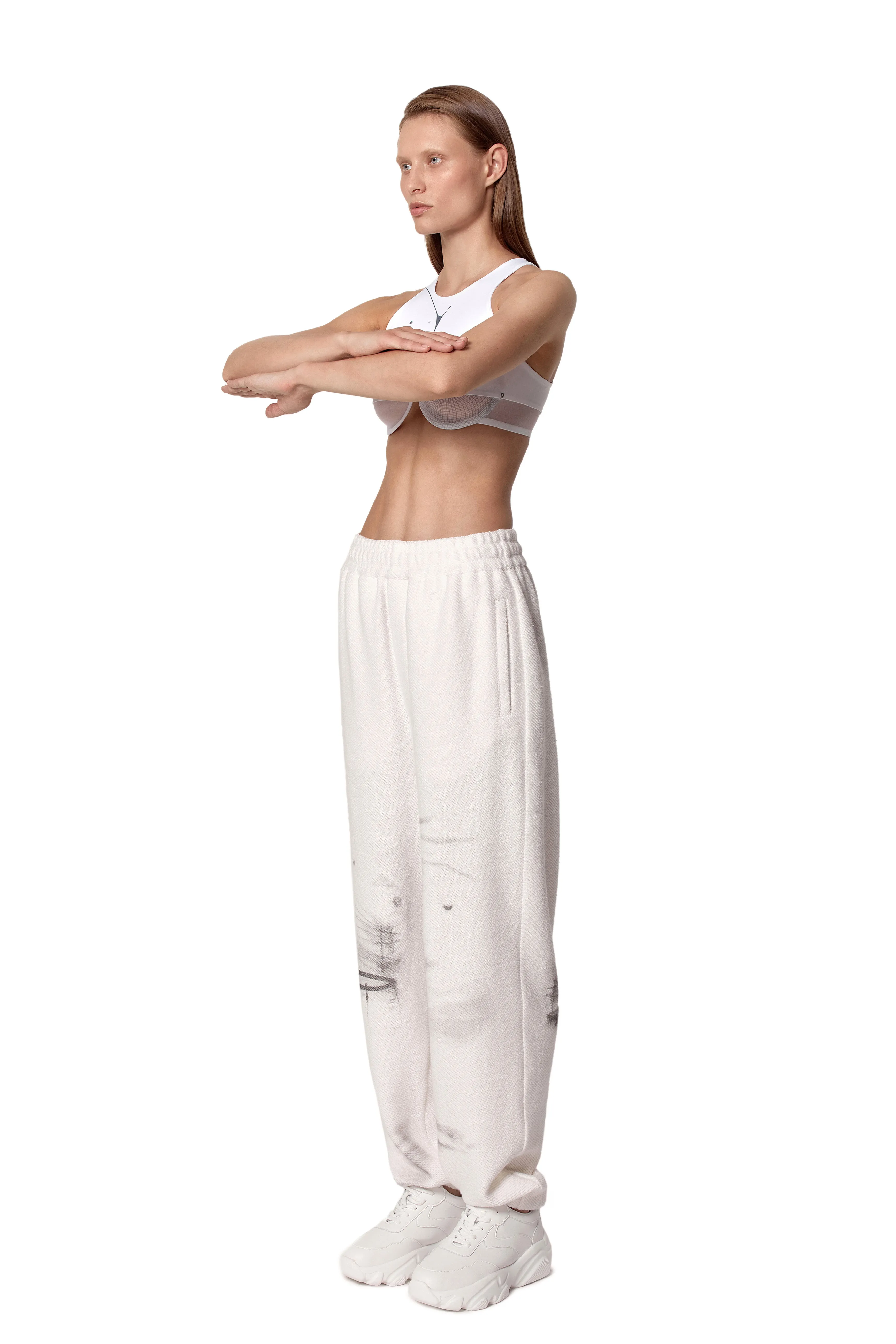 White space suit pants