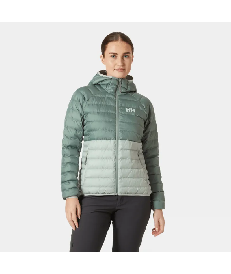 WOMEN'S BANFF HOODED INSULATOR - GREEN MIST / CACTUS