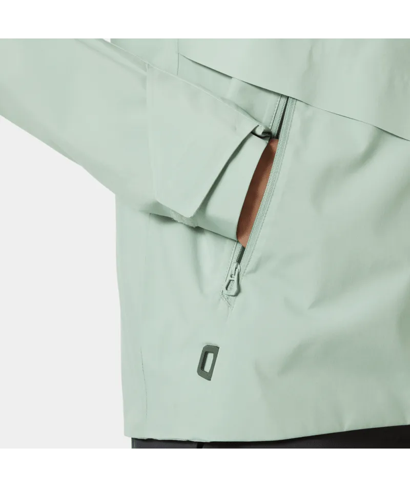 WOMEN'S HP RACING HOODED JACKET - EUCAPLYPTUS